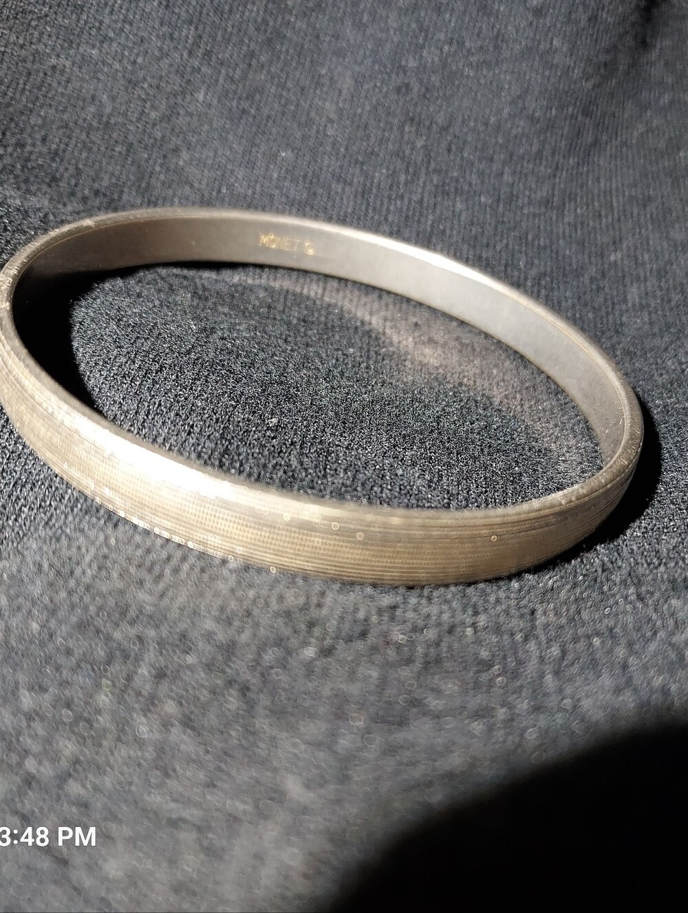 VINTAGE MONET GOLDTONE SIGNED BRACELET BANGLE